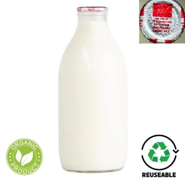  Organic Semi Skimmed Milk -Glass Bottle